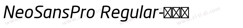 NeoSansPro Regular字体转换
